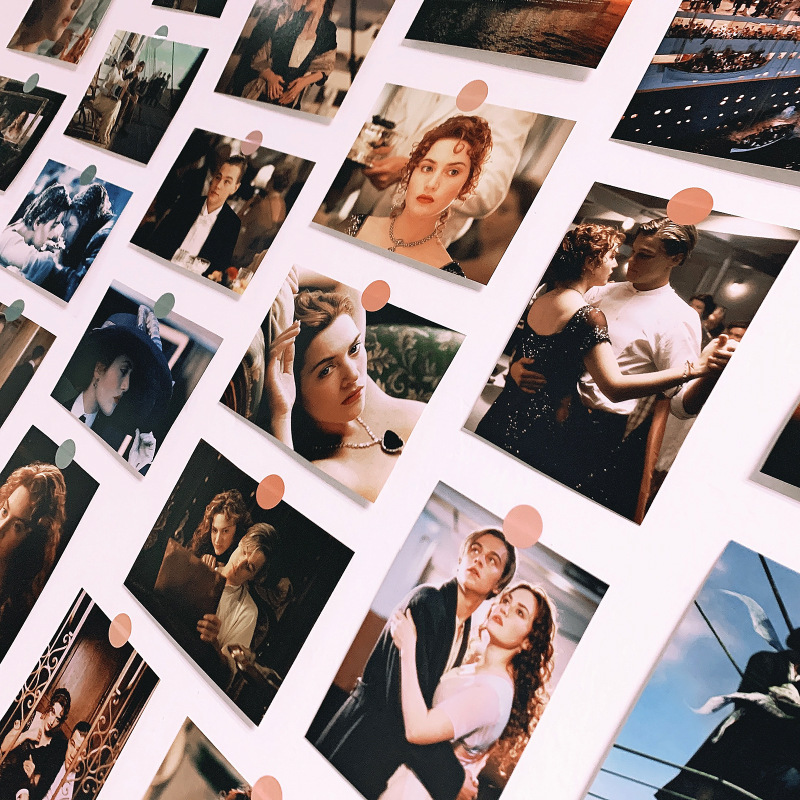 30 ピース/セットクラシック映画タイタニックポストカードラブストーリーグリーティングカードメッセージカード DIY 壁装飾