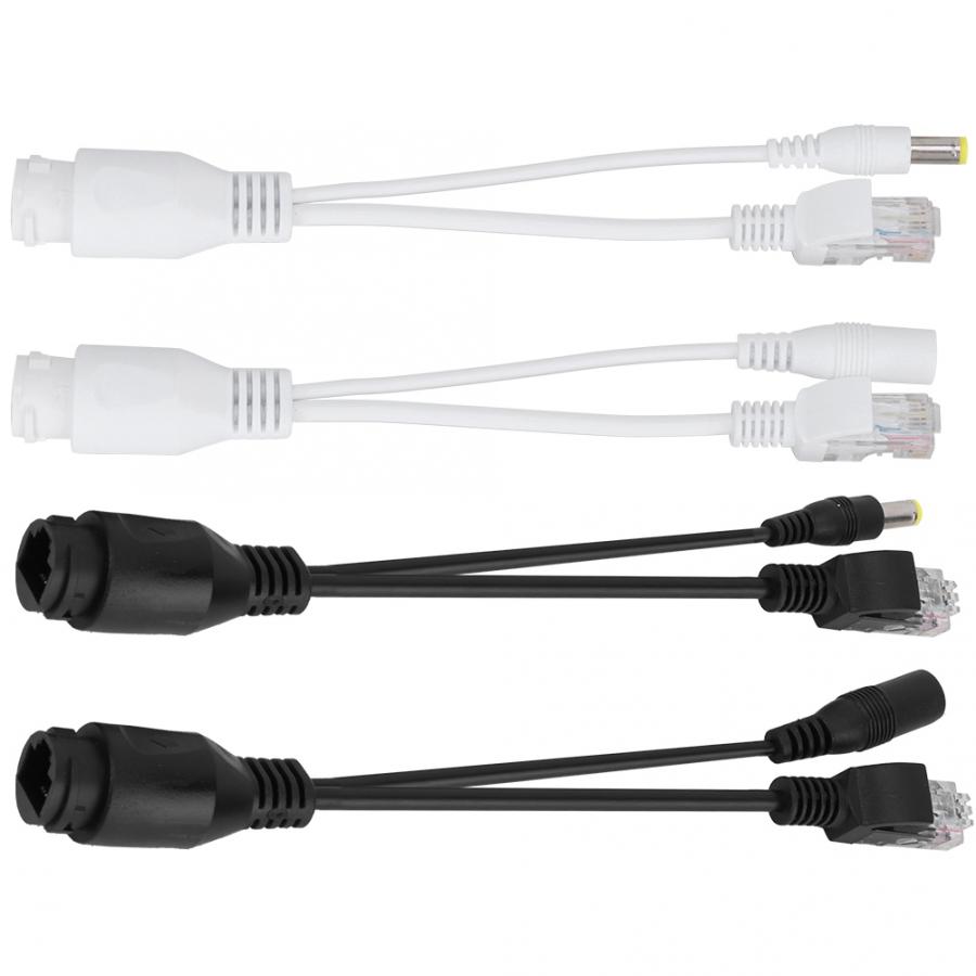 Poder passivo sobre cabo adaptador Ethernet, impermeável ao ar livre POE Splitter, RJ45 Injector, 12-48V, Câmera IP