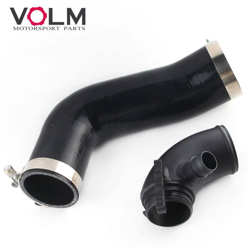 Silikon Ansaugschlauch Rohr Turbo Einlass Ellenbogen Schalldämpfer Löschen Für VW Golf MK7 R Audi 2015 + V8 MK3 A3 S3 TT ea888 3gen motor