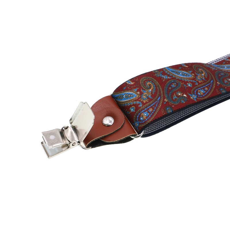 4-clips mode bretels synthetisch leer legering bretels mannelijk unisex vintage casual lederen broek riem echtgenoot cadeau