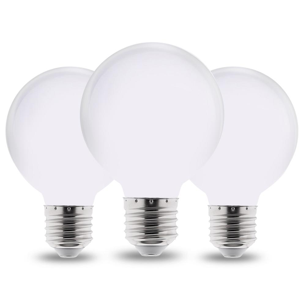 Milky E27 LED Light Bulb AC 220V 110V G80 G95 G125 Ampoule Bombilla LED Bulb Lamp For Home Chandelier Table Lamp Lampada