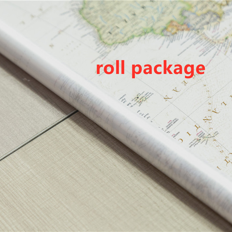 Petite affiche de la carte du monde en espagnol, 59x42cm, tableau d'art mural, décoration de la maison