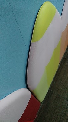 Pegatinas de pared de lápiz autoadhesivas, papel tapiz de guardería, paquete suave de lápiz, pegatinas de pared anticolisión, cuna