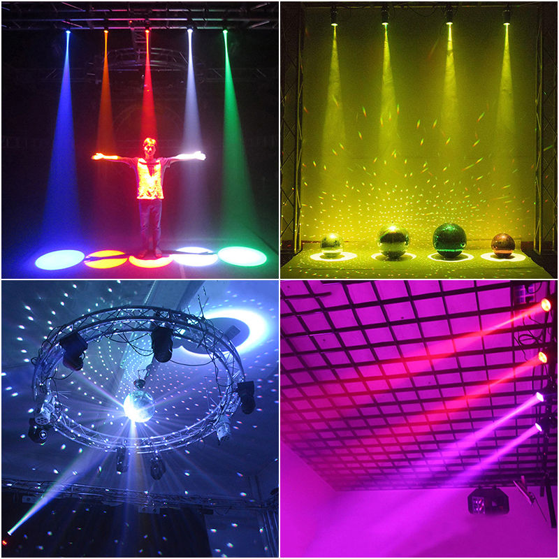 Remote Điều Khiển Đèn Led Chùm Đèn KTV Dj Disco Ánh Sáng Nhiều Màu Sắc Đảng Ánh Sáng Đèn Bóng Gương Phản Quang Hiệu Ứng Sân Khấu