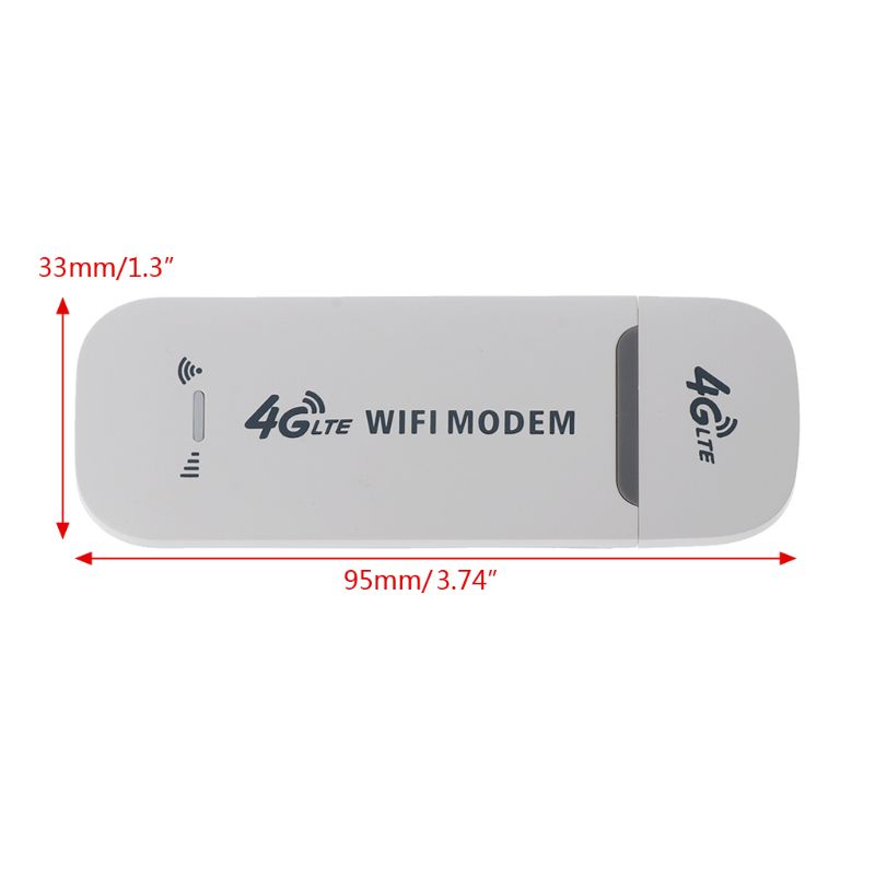 Módem USB 4G LTE, adaptador de red con punto de acceso WiFi, tarjeta SIM, enrutador inalámbrico 4G para Win XP Vista 7/10 10,4 IOS