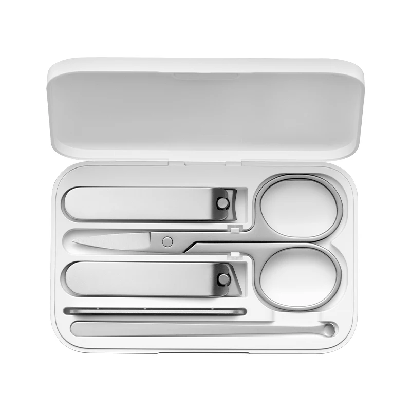 Chính Hãng Xiaomi Mijia Làm Móng Tay Móng 5 Cái/bộ Móng Chân Di Động Du Lịch Bộ Dụng Cụ Vệ Sinh Inox Cắt Móng Tay Bộ Dụng Cụ