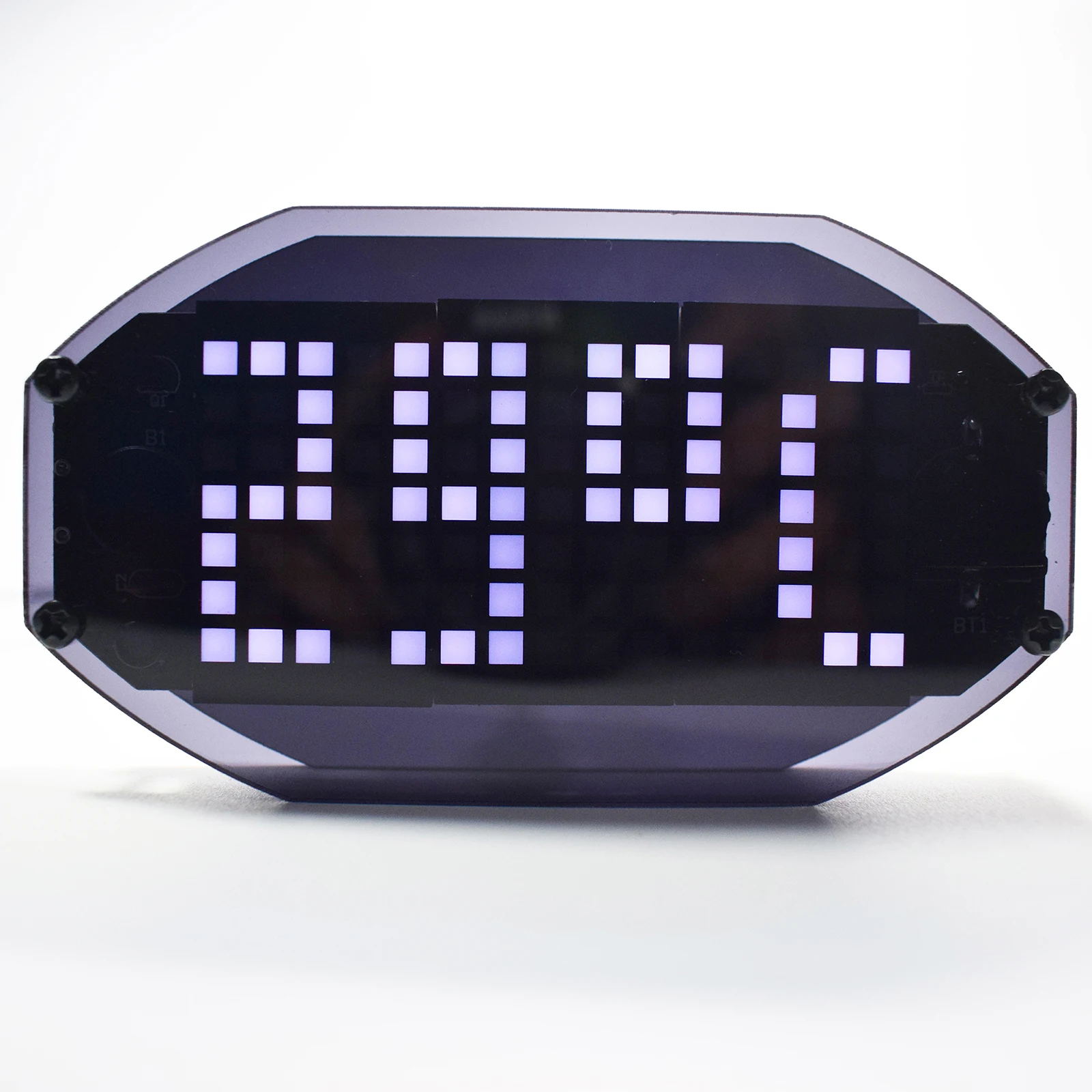 Kit de reloj electrónico con pantalla de temperatura, alarma de escritorio, matriz LED Digital, espejo negro, recordatorio de vacaciones y cumpleaños, bricolaje