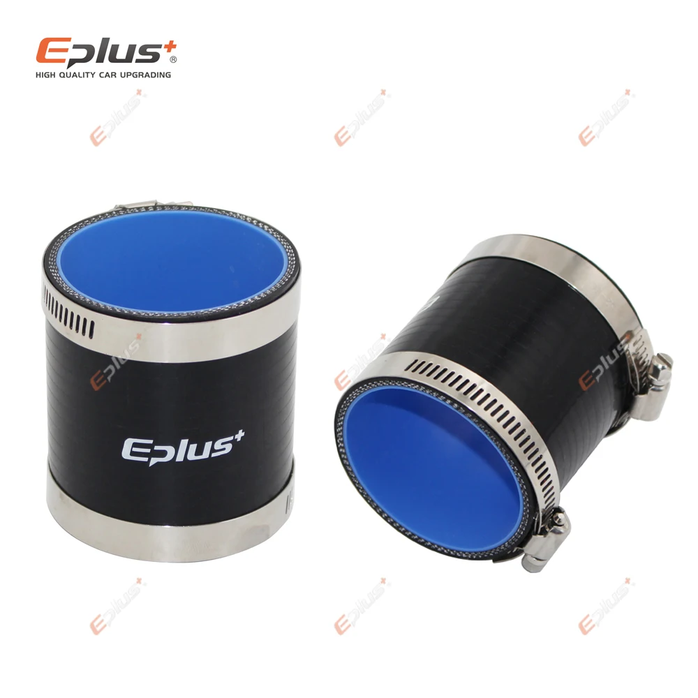 EPLUS Đa Năng Silicone Lửng Ống Đầu Nối Thẳng Xe Intercooler Turbo Lượng Ống Nối Đen Chiều Dài 76Mm Nhiều Kích Thước