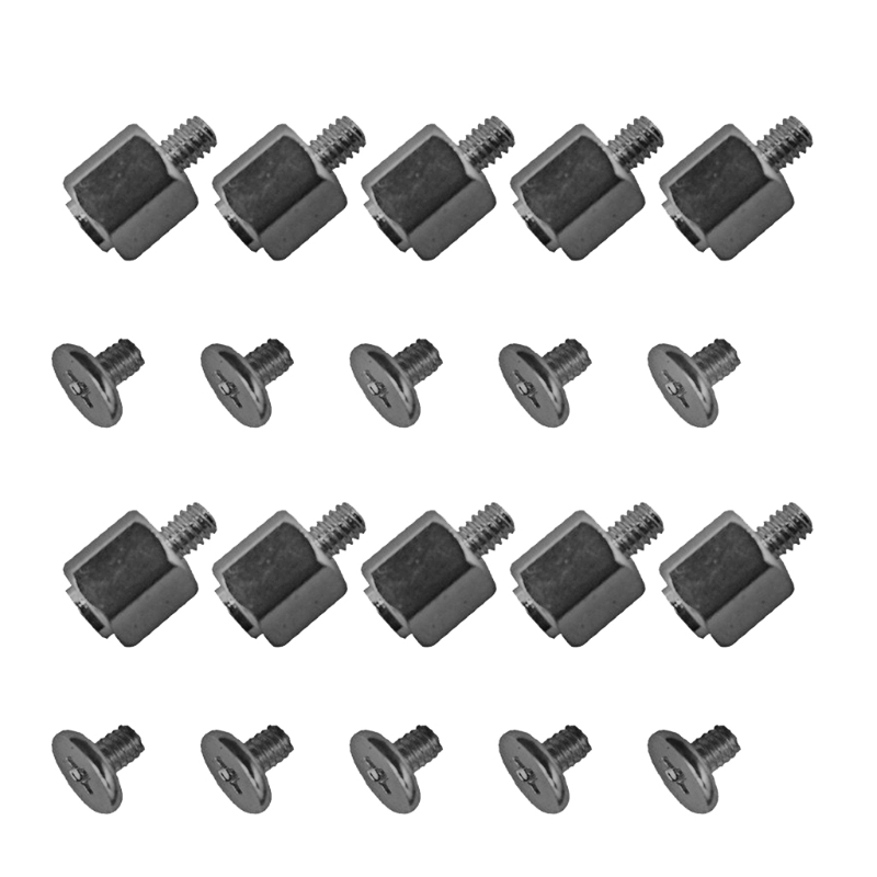Kits de montagem de ferramentas manuais, 10 conjuntos de parafusos sextavados para computador, notebook, placa-mãe m.2 ssd