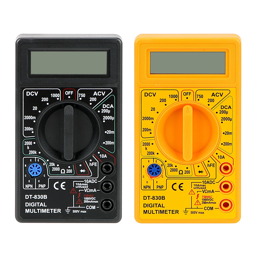 Voltímetro Digital de rango automático LCD, multímetro, ohmímetro, probador de voltios, instrumento de análisis de instrumentos eléctricos