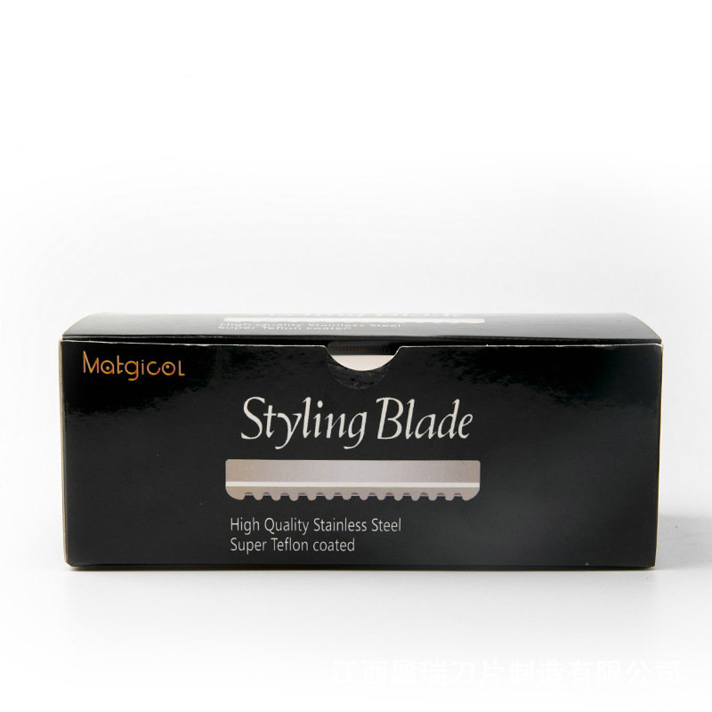 10 Chiếc/Bộ 100 Thép Không Gỉ Làm Tóc Tóc RazorBlades, Tạo Kiểu Lông Vũ Lưỡi Dao