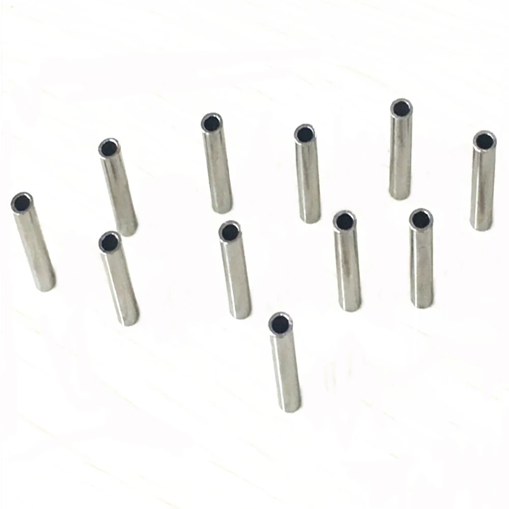 50-100 Cái/lốc Thép Không Gỉ Dây Câu Cá Nhôm Lọn Uốn Tay Ống Đồng Dây Ống Lọn Uốn Tay Câu Cá Chống Phụ Kiện