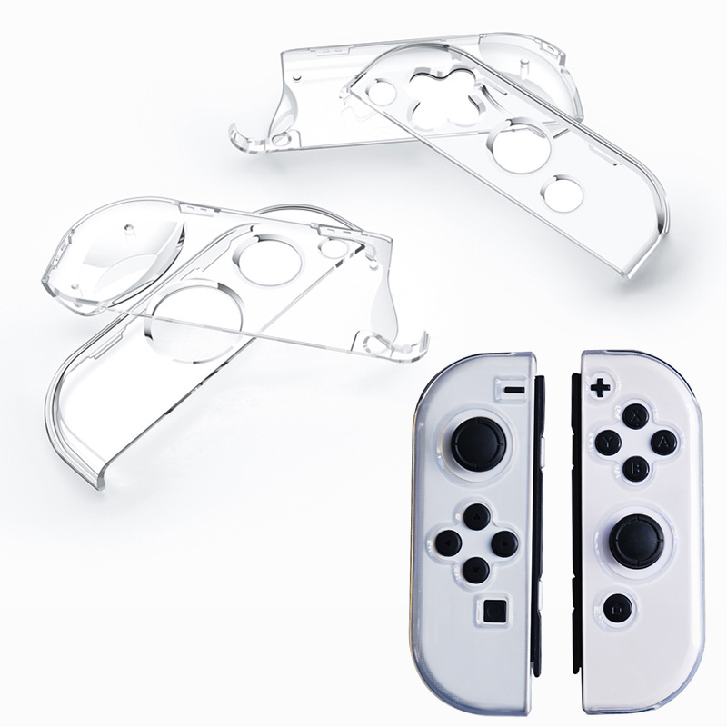 Trong Suốt Cứng Bảo Vệ Joycon Dùng Cho Máy Nintendo Switch/Công Tắc Oled NS Joy-Con Pha Lê Trong Suốt TPU mềm Mại Bảo Vệ