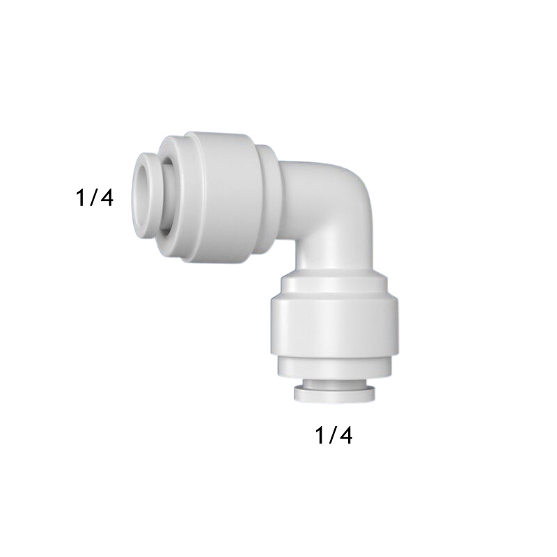 ข้อศอก 90 องศา RO น้ํา FITTING 15 ประเภทชายหญิงด้าย 1/4 3/8 POM ท่อ PE ท่อกรอง Reverse Osmosis อะไหล่