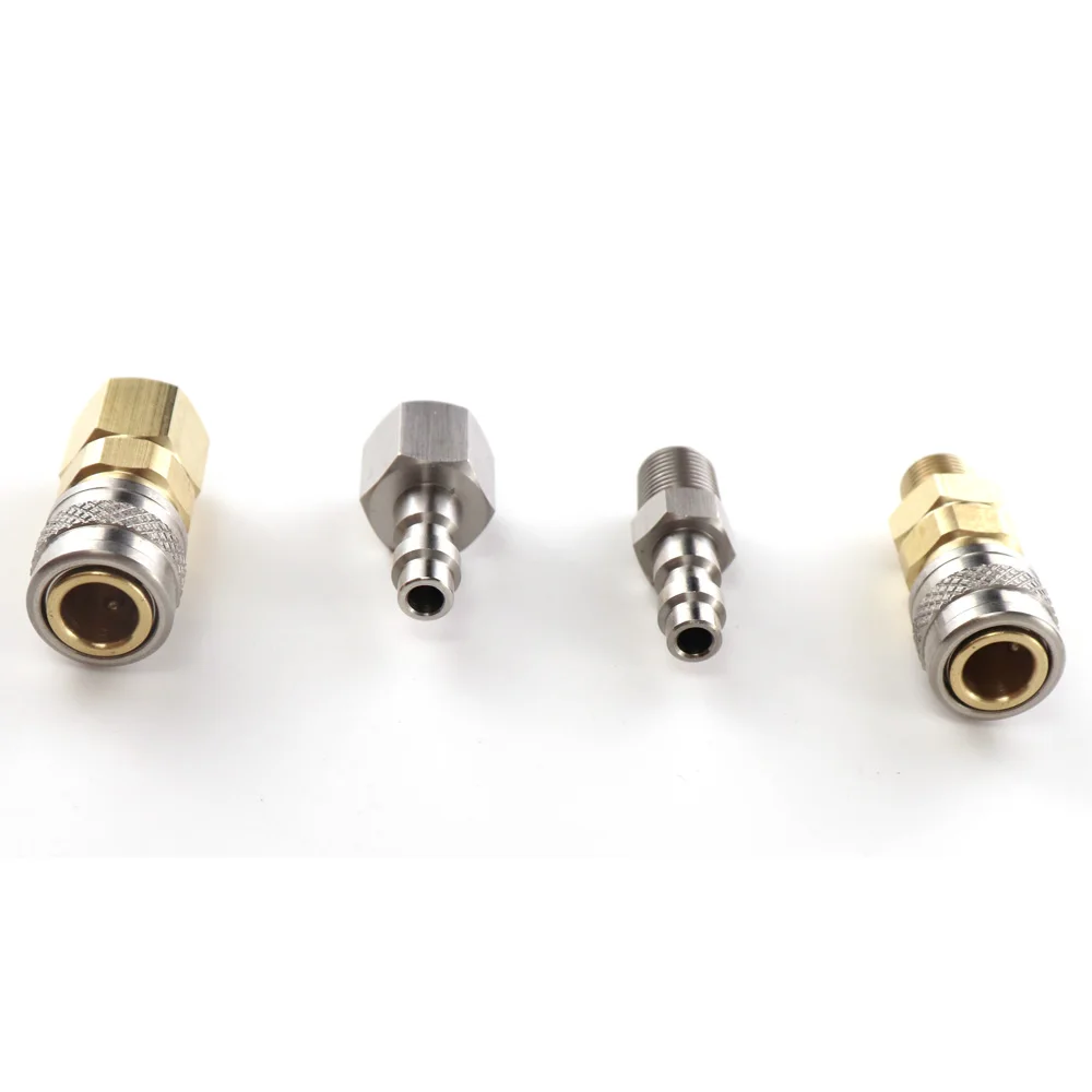 ใหม่ Foster Quick Disconnect Coupler สแตนเลสชายปลั๊ก22-2หรือ23-2หญิง Coupler 2202หรือ2302(1/8 Npt Thread)