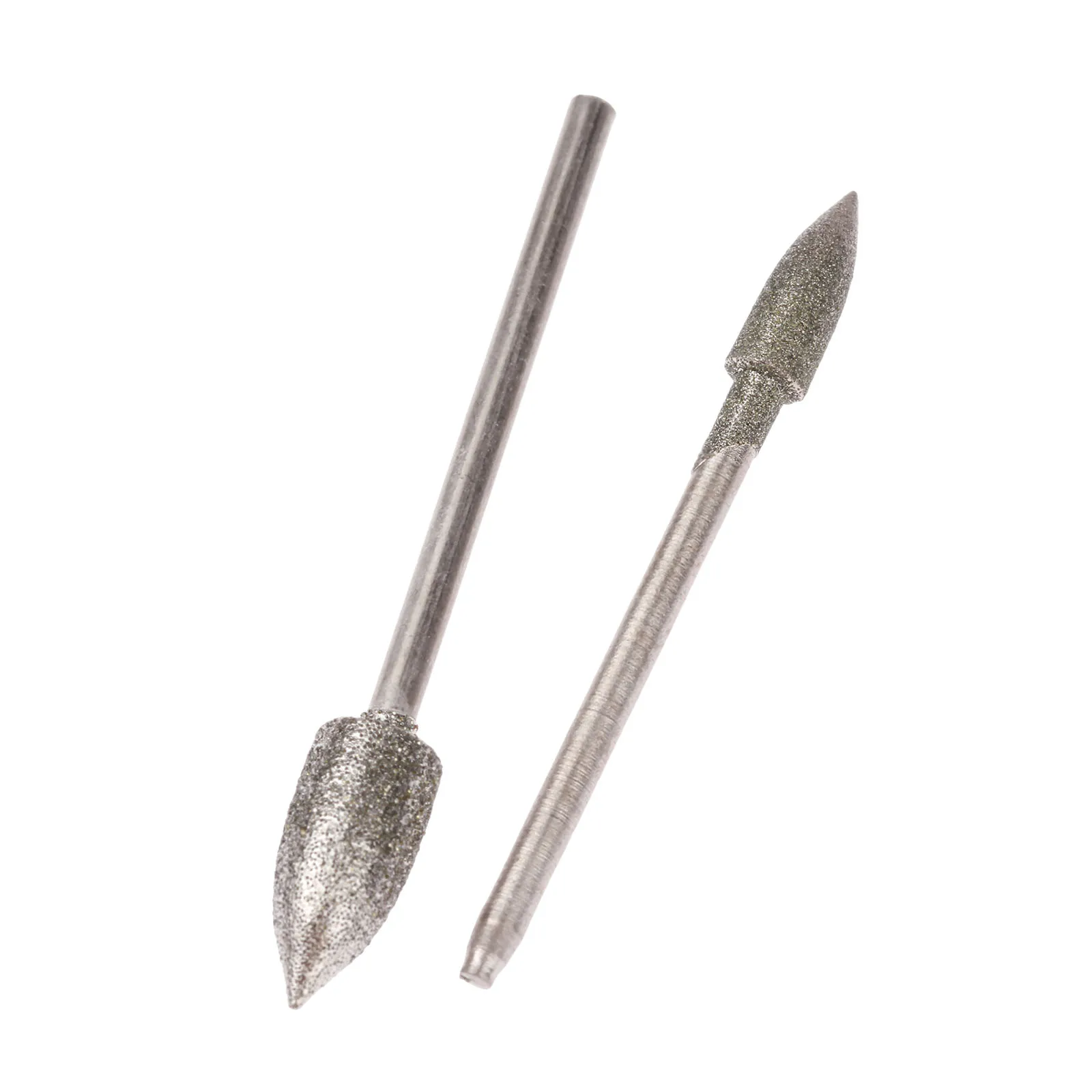 6 ชิ้น Dremel อุปกรณ์เสริม 2.35 มิลลิเมตร Shank Electroplating เพชรหัวขัดเข็มหยกหินแกะสลักเครื่องมือแกะสลัก