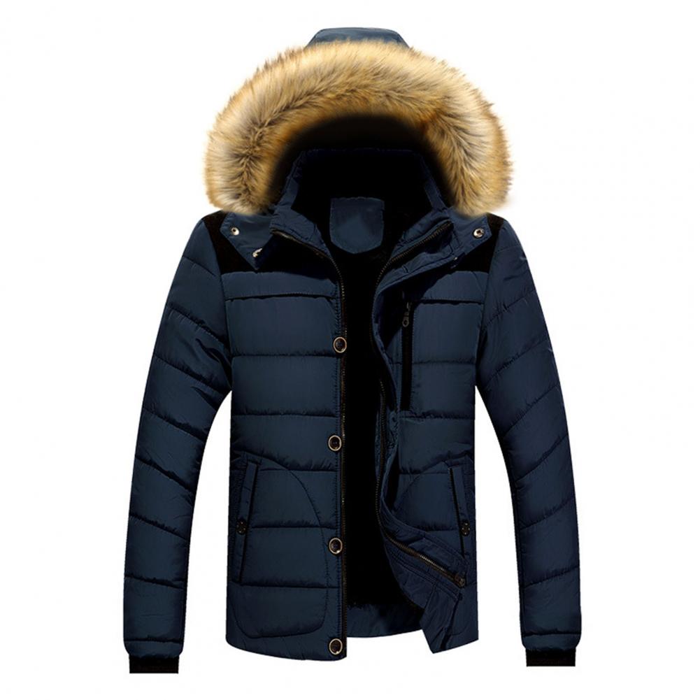 Winter Jacket Men's Down Coat Warm Parkas Streetwear Extra Thick Highly Padded Windproof High Collar Male Puffer Jacket