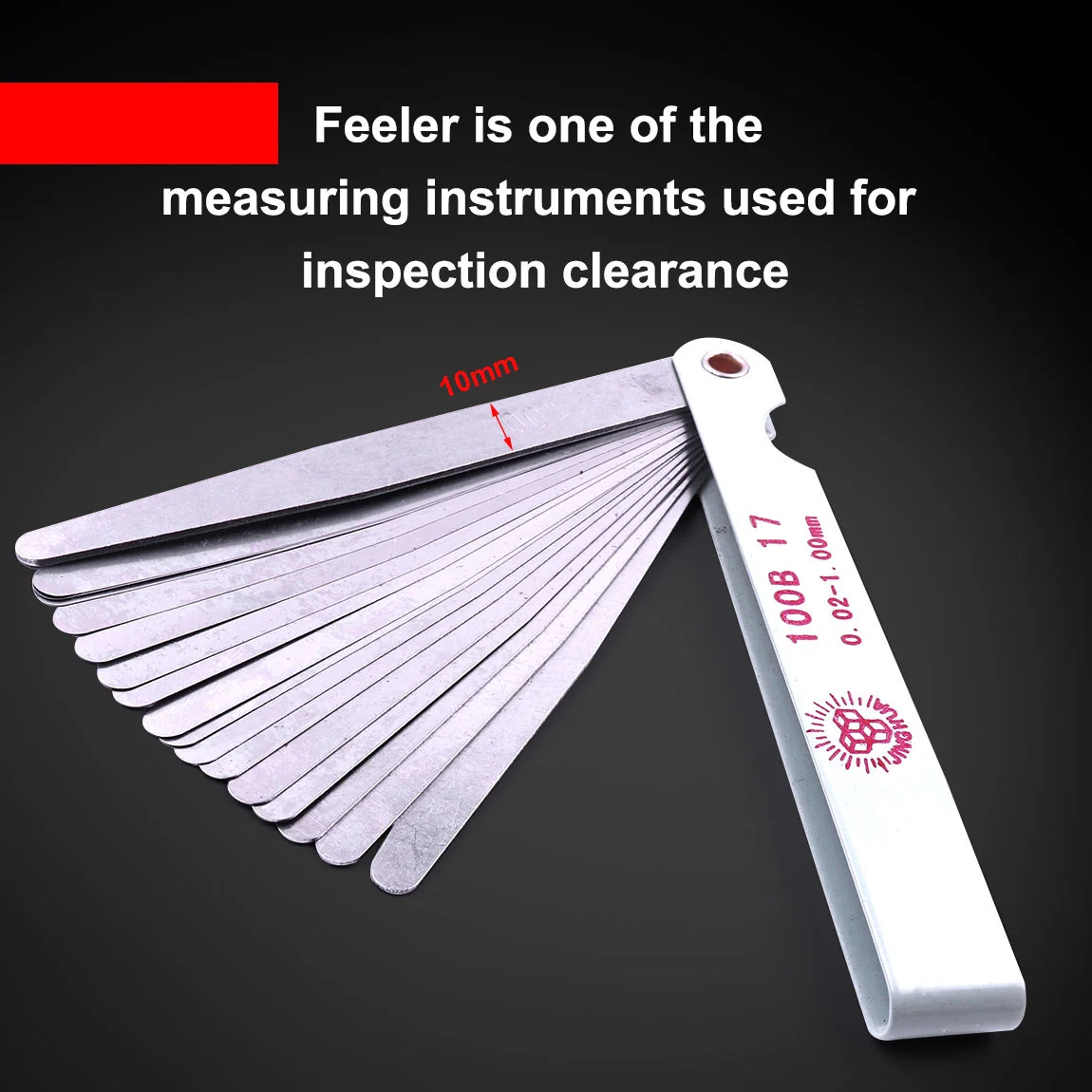 Đồng Hồ Nam Dây Thép Không Gỉ Feeler Đo 17 Lưỡi/32 Độ Dày Lưỡi Khoảng Cách Đo Lường Chất Độn Feeler Đo Đo Dụng Cụ Cho Feeler Đo van Cập