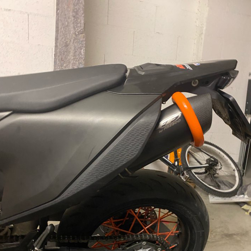 Protetor de escape da motocicleta capa proteção silicone para ktm honda kawasaki yamaha beta universal enduro motocross escudo térmico