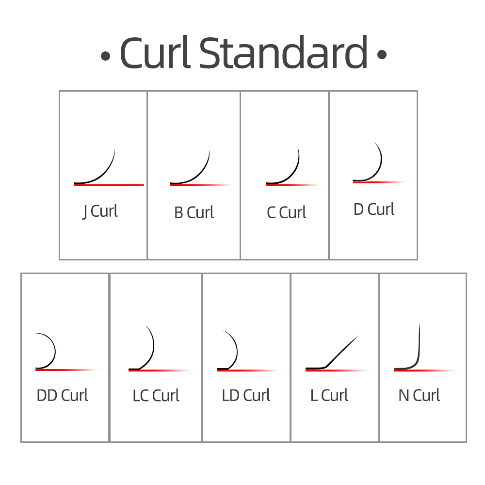 NAGARAKU Fast Ship 16rows/case 7~25mm Mix Premium Natural Synthetic Mink Individual Eyelash Extension