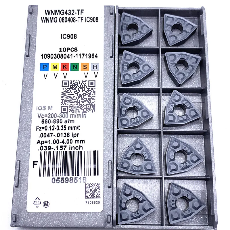 WNMG 080408   WNMG 080404   TF IC907/908 Внешние токарные инструменты Твердосплавная пластина WNMG 080408   Токарный резак Инструмент Токарный токарный вставка