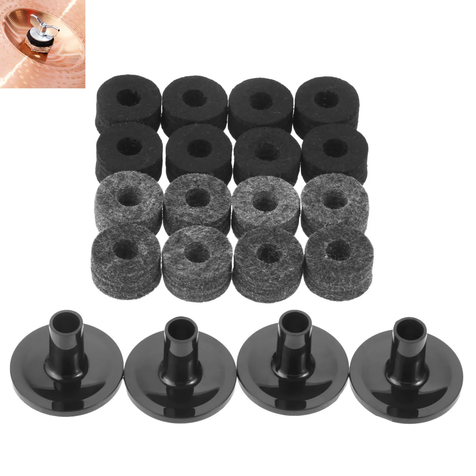 8 Cái Cái Chập Chả Đứng 25Mm Cảm Thấy Máy Giặt + 2 Chiếc Kiêm La Bàn Tay Thay Thế Cho Kệ Bộ Trống
