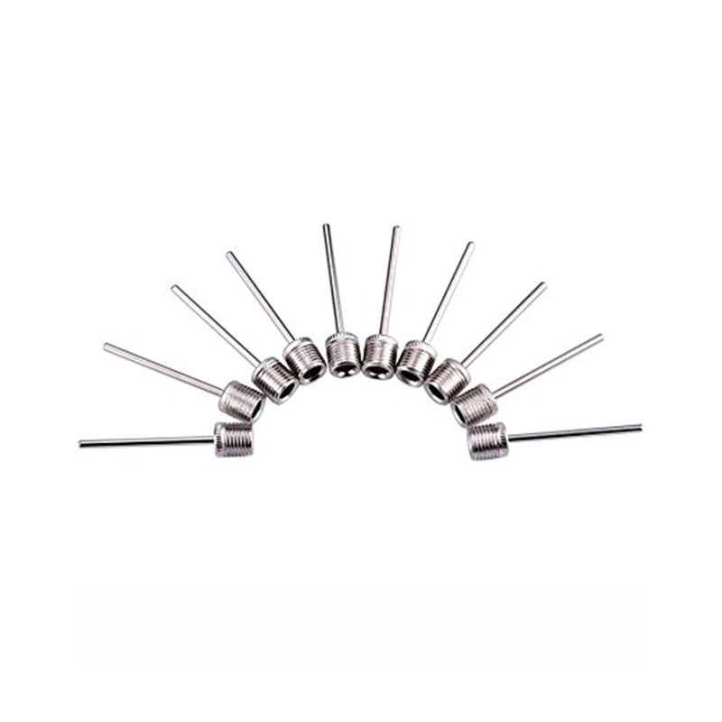 10 Chiếc Thể Thao Kim Bơm Bóng Cho Bóng Đá Chơi Bóng Rổ Bóng Đá Bơm Hơi Không Van Thép Không Gỉ Bơm Pin