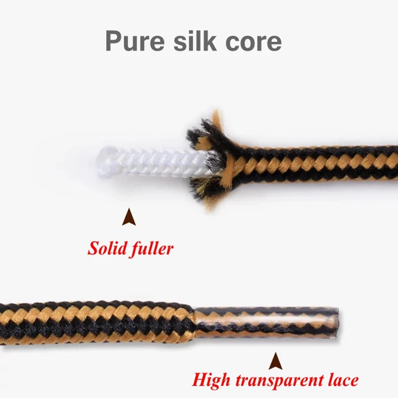 1 paio di lacci per scarpe a doppio colore a righe lacci per scarpe rotondi in cotone stivali da esterno e scarpe da ginnastica lacci 18 colori 70CM 90CM 120CM 150CM