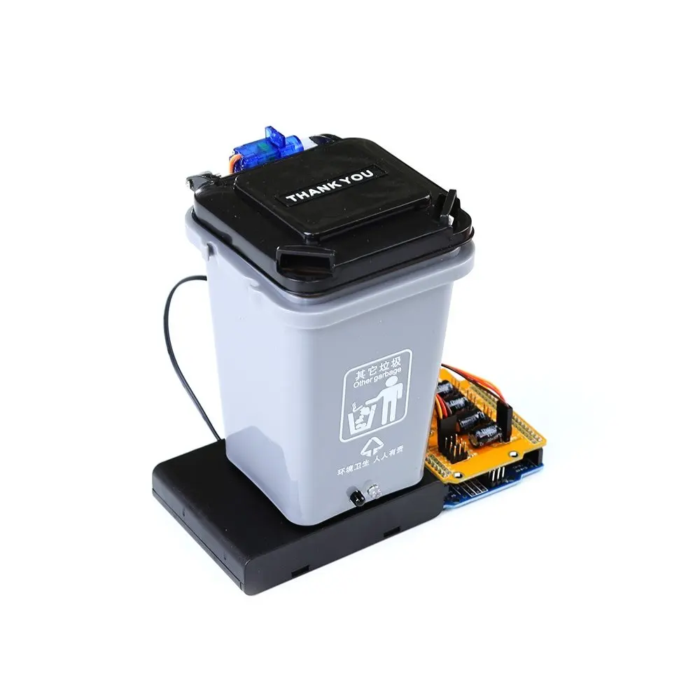 Tự Làm Arduino Bộ Tự Động Thùng Rác Có Thể Robot Diy Bộ Bài UNO R3 Mixly Thân Giáo Dục Trẻ Em Của Lập Trình Tự Làm Bộ SNAR46