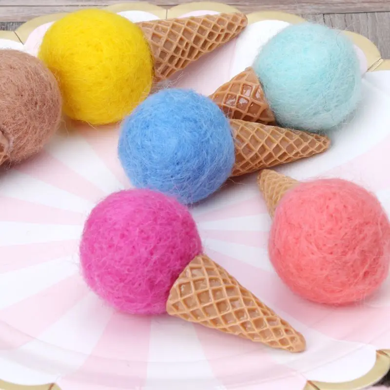 Sơ Sinh Cảm Thấy Kem Đạo Cụ Nhỏ Bé Gái Bé Trai Chụp Ảnh Handmade Cảm Thấy Đạo Cụ Chụp Ảnh Phụ Kiện