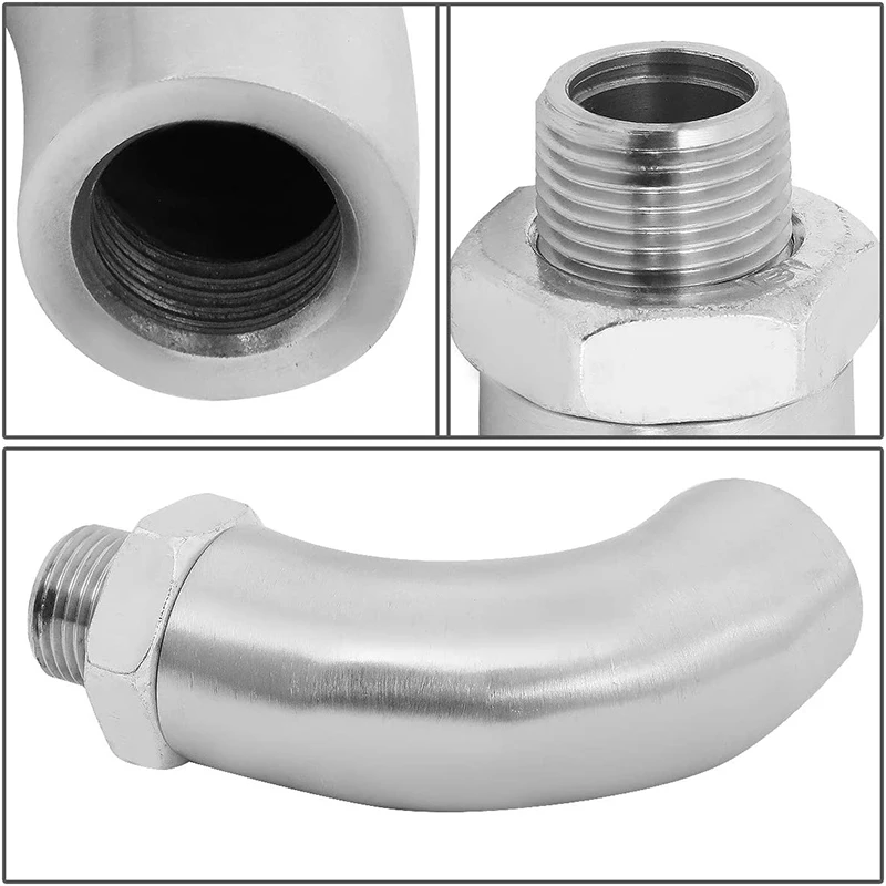 Conversor catalítico de exaustão em aço inoxidável Sensor de oxigênio J-Style O2 Encaixe do restritor do defensor, M18X1.5