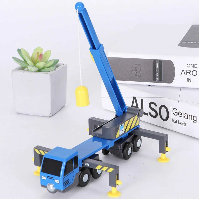 Đa Chức Năng Đào Tạo Bộ Đồ Chơi Mini Xe Cần Cẩu Đồ Chơi Vheicles Đồ Chơi Trẻ Em Tương Thích Với Gỗ Bài Nhạc Đường Sắt