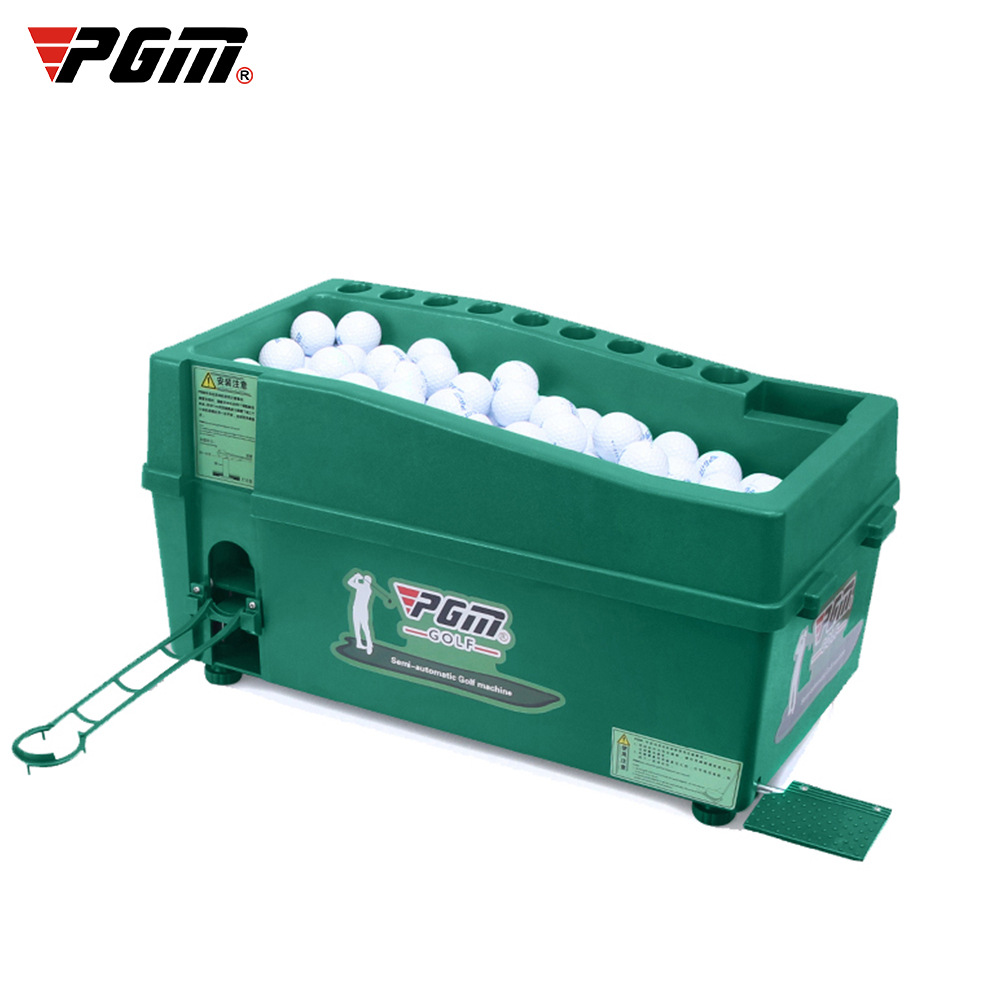 PGM Półautomatyczna maszyna do piłek golfowych Materiał ABS Automatyczny dozownik piłek golfowych Uchwyt na kije golfowe Maszyna do treningu golfowego