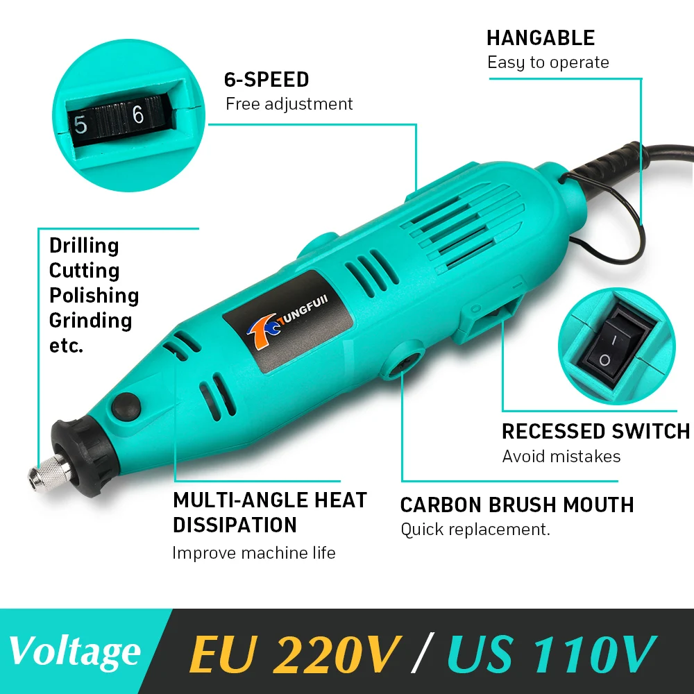 Máquina de gravura broca elétrica moedor mini máquinas polimento com acessórios moagem conjunto ferramenta rotativa elétrica