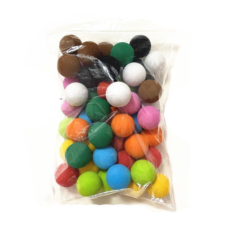 50 sztuk 30mm 10 kolorów piłki golfowe pianka EVA miękka gąbka piłki Golf/tenis trening dla kryty piłka do ćwiczeń golfowych