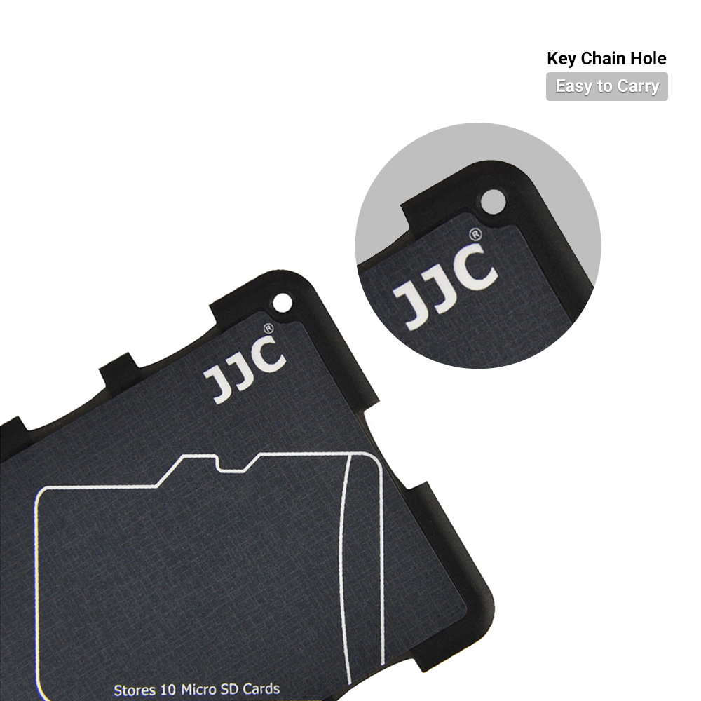 JJC Thin Micro SD-Kartenhalter SD-Kartenetui Brieftasche Kreditkartengröße für SD Micro SD TF-Karten Hartschale Kamera Fotozubehör