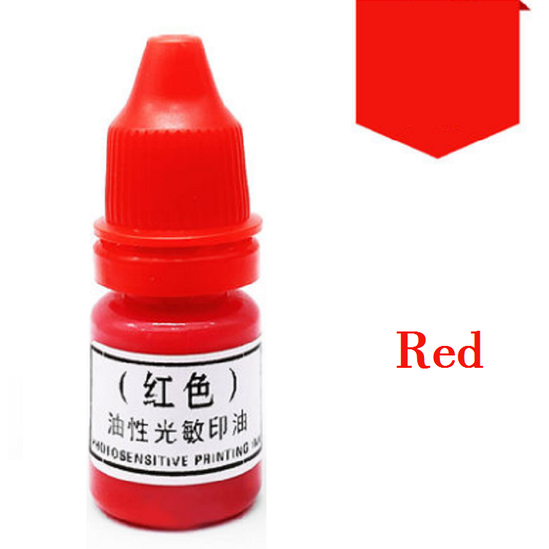 7Ml Lichtgevoelige Inkt Flash Voor Persoonlijke Naam Stempel, Heldere Kleuren, Hoge Dichtheid