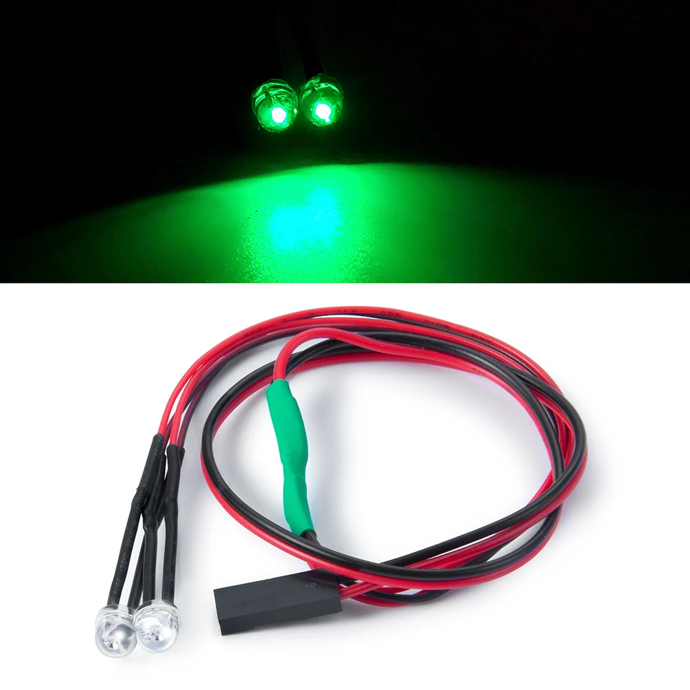 AXSPEED luces LED faros luz trasera foco nocturno para 1/10 1/18 1/24 Axial SCX10 SCX24 TRX4M TRX4 TRX6 Tamiya piezas de bricolaje