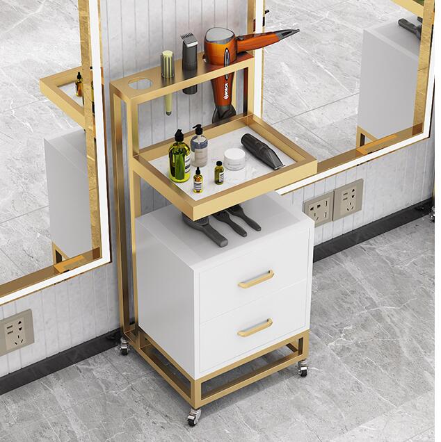 Làm Tóc Vỏ Dụng Cụ Làm Tóc Dụng Cụ Xe Tiệm Hớt Tóc Kệ Thẩm Xe Cút Kít Cắt Tóc REWELL