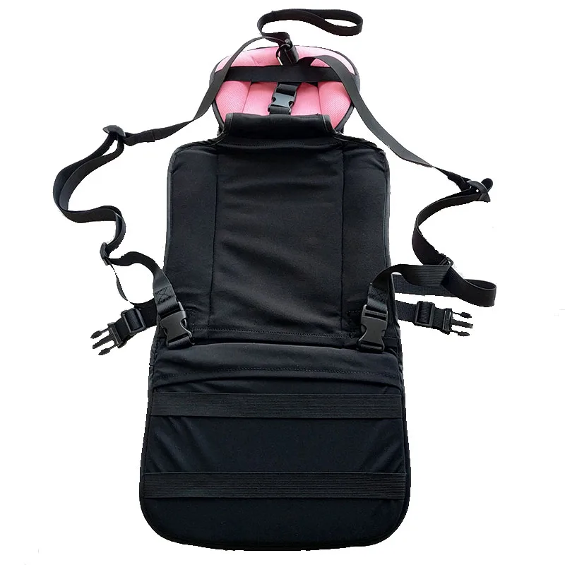 Assento de viagem almofada com cinto de segurança para mala jantar cadeira do carro do bebê trolley caso marquee dobrável bebe acessórios