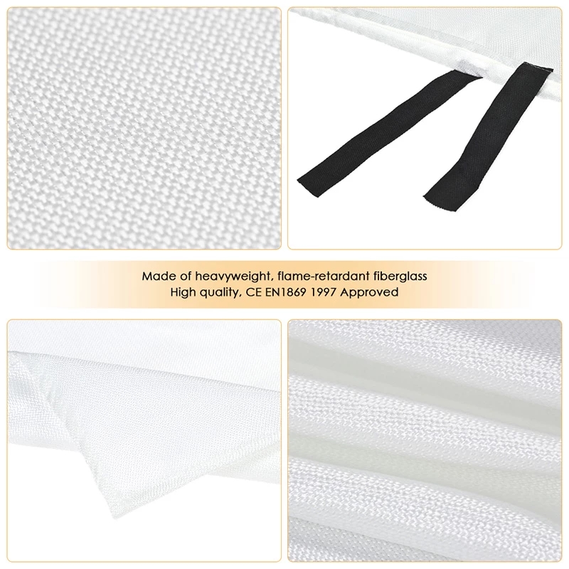 1.2M x 1.2M coperta antincendio sigillata sicurezza domestica estintori antincendio tenda barca sopravvivenza di emergenza copertura di sicurezza