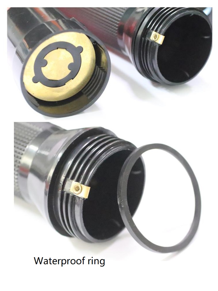 54cm*4cm LED Red White Double Flashing Light PVC Traffic Baton