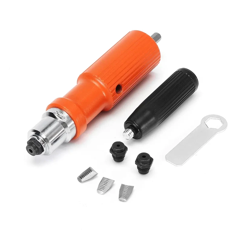 ไฟฟ้า Rivet Nut Gun หรือ 100 ชิ้น 3.2 มิลลิเมตร Rivets ไร้สายโลดโผนเครื่องมือใส่ Nut ดึง Rivet เครื่องมือเจาะอะแดปเตอร์สําหรับเจาะไฟฟ้า