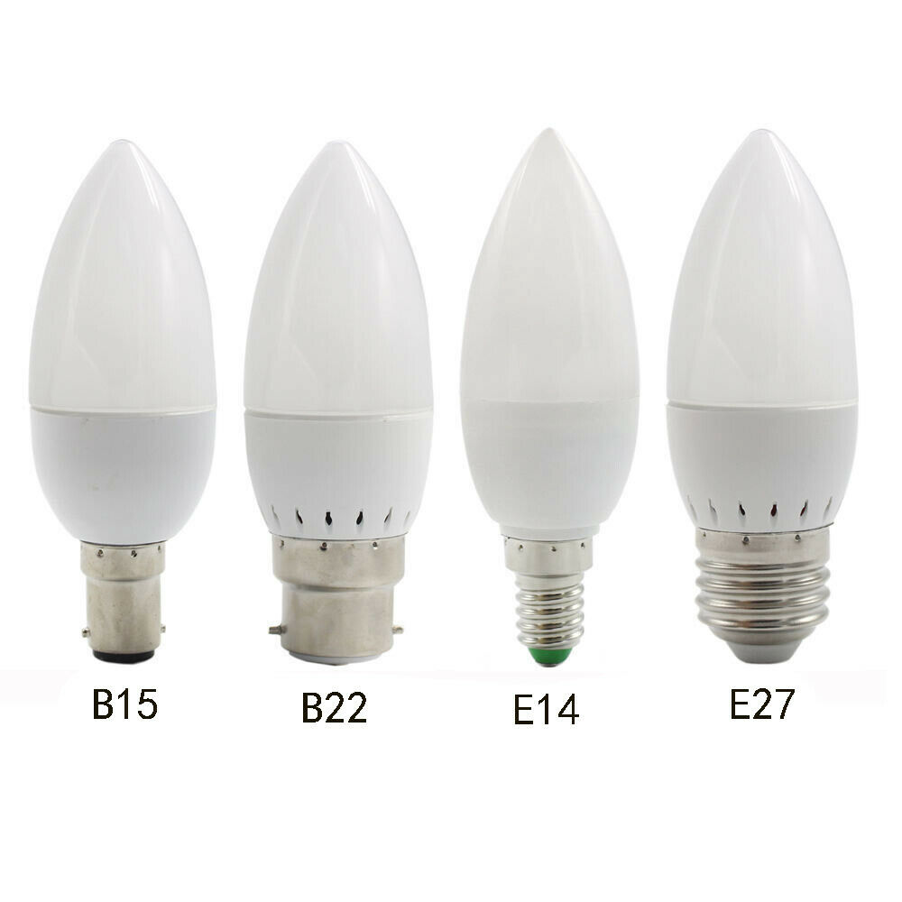 LED-Kugelbirne, Kerzenlampen, B22 E27, E14, B15, 3 W, 5730 SMD, 110 V, 220 V, für Zuhause, Kronleuchter, Flammenlampe, Ersatzbirne