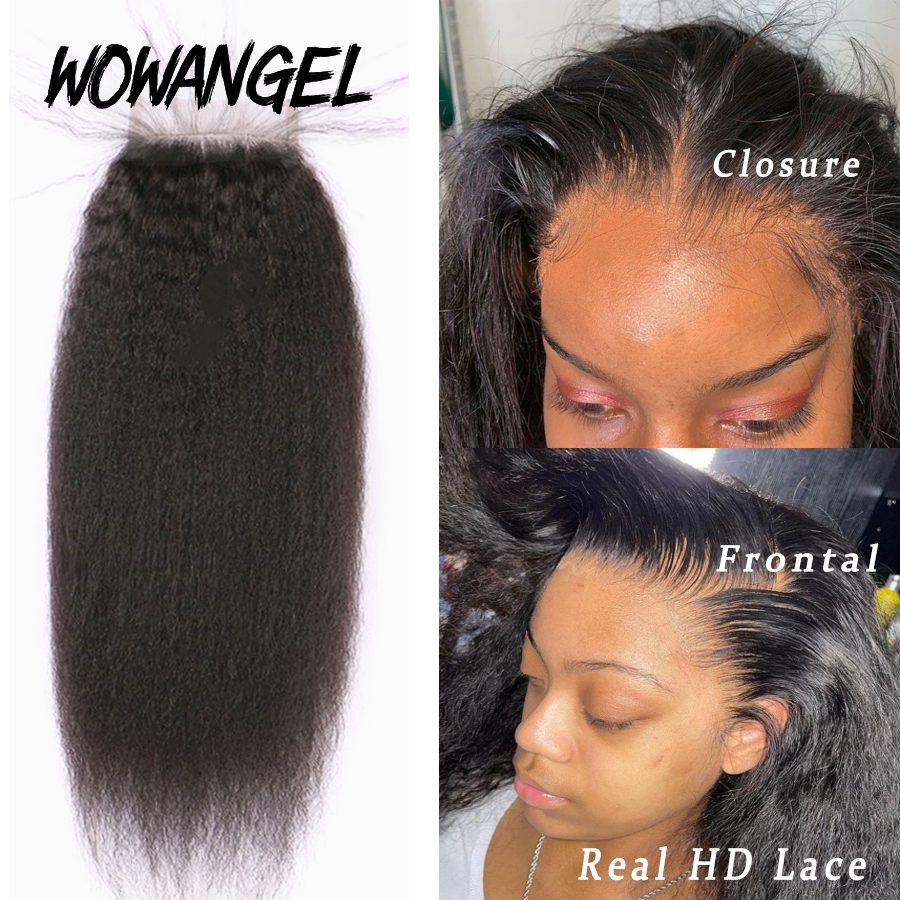 SKINLIKE リアル HD レース フロンタル メルト スキン ストレート 目に見えない HD レース閉鎖のみ ディープ ウェーブ キンキー カーリー ウォーター ウェーブ 人間の髪