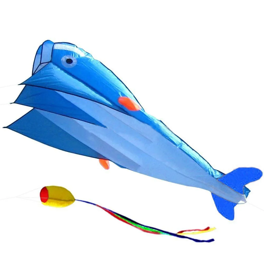 Envío Gratis, gran cometa de delfines volando, pipas suaves, línea de nailon ripstop, juguetes para exteriores, fábrica de cometas de pulpo, pipas inflables alienígenas