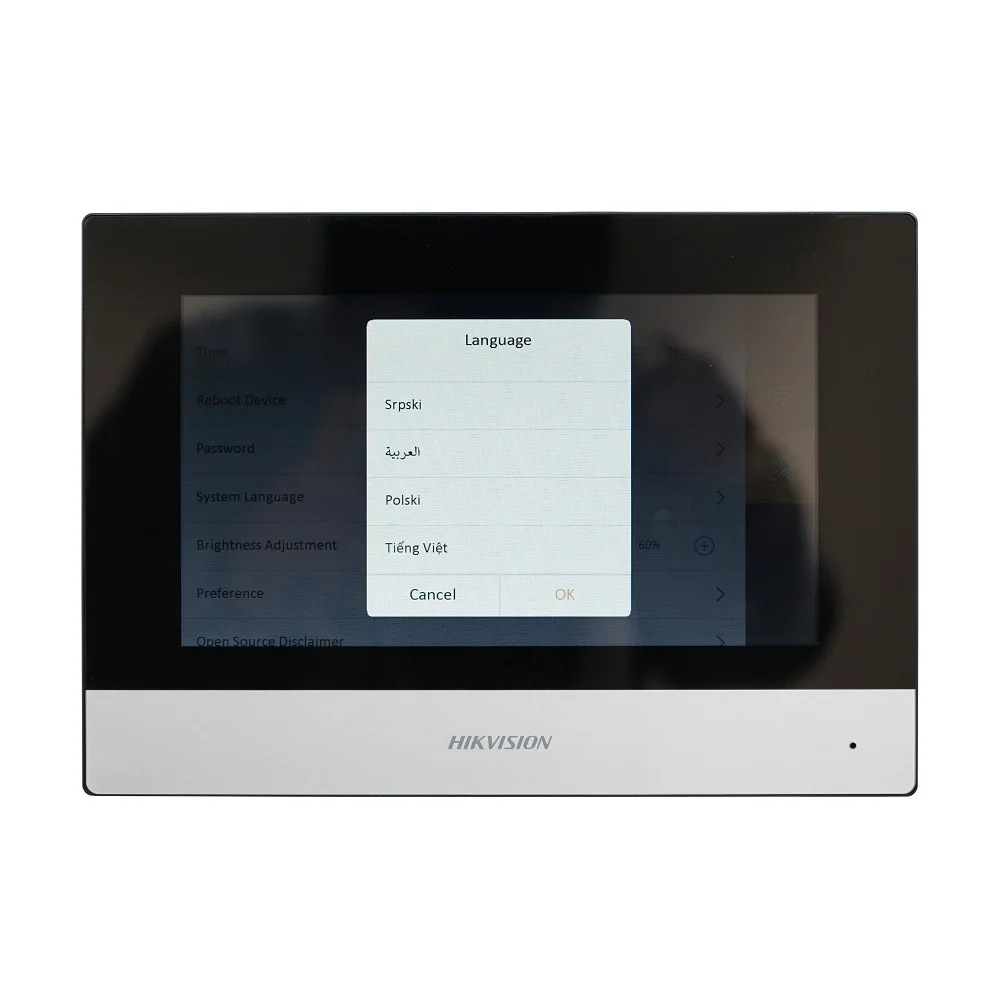Hik vision Internat ional Version mehrsprachiger DS-KH6320-WTE1 Innen monitor, 802.3af Poe, App Hik-Connect, WLAN, Video-Gegensprechanlage