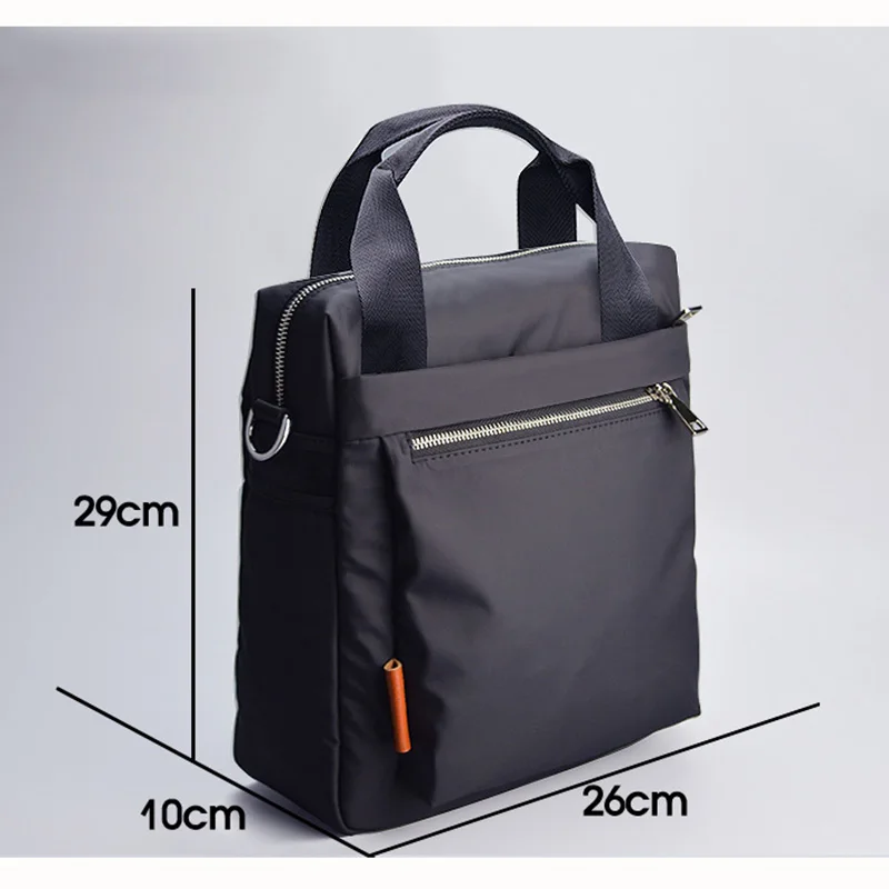 ใหม่ผู้ชายกระเป๋ากันน้ำกันน้ำ Multi-Function ขนาดใหญ่แนวตั้งธุรกิจกลางแจ้ง Casual handba