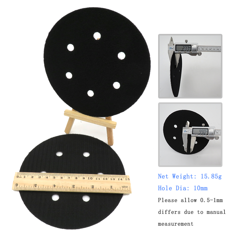 2 Stück 6 Zoll Klettverschluss Pad Saver Interface Pad Oberflächenschutzscheibe 150 mm Schutzfolie für Schleifpad Exzenterschleifer