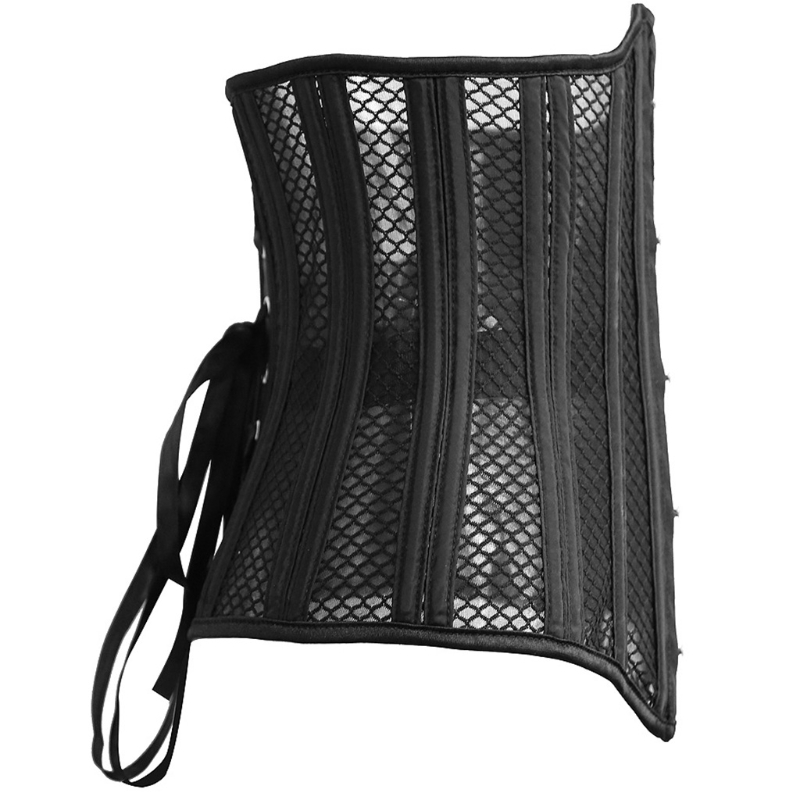 U2JF Push Up Bustier Steampunk Unterbrust Korsett Stahl Ohne Knochen Push Up Bustier Korsett Taille Shaper Shapewear Gürtel Schwarz